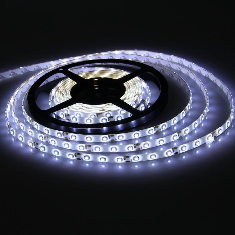 ЛЕНТА СВЕТОДИОДНАЯ 7,2W 5050 30LED/M 12V 10 MM IP20 ХОЛ.БЕЛ.