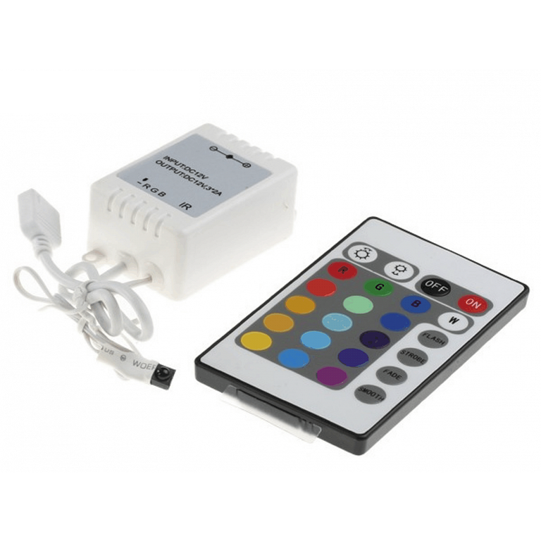 КОНТРОЛЛЕР ДЛЯ СВЕТОДИОДНОЙ ЛЕНТЫ RGB С ПУЛЬТОМ (N6.IP40.144W)