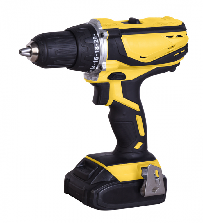 ДРЕЛЬ АККУМ. HANSKONNER 18В,LI-LON.2СКОР,2АККУМ.,2,4AH,65НМ,13ММ,БЫСТР.ЗАРЯД.КЕЙС