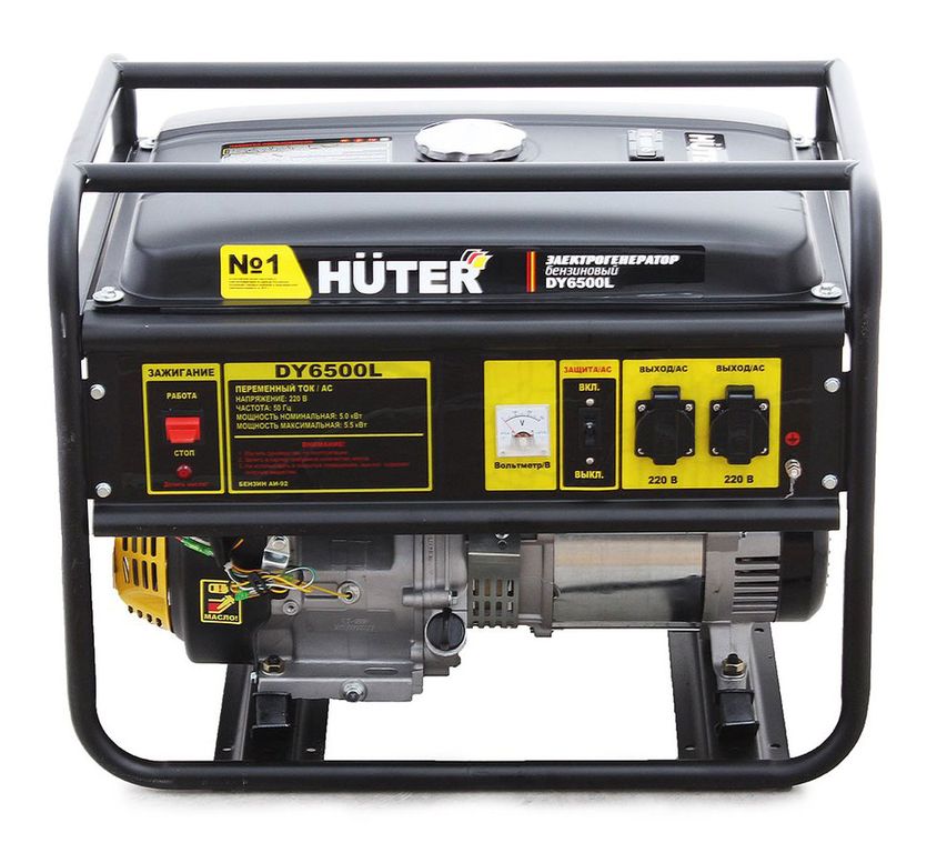 ГЕНЕРАТОР DY6500L HUTER (РУЧНОЙ СТАРТЕР)