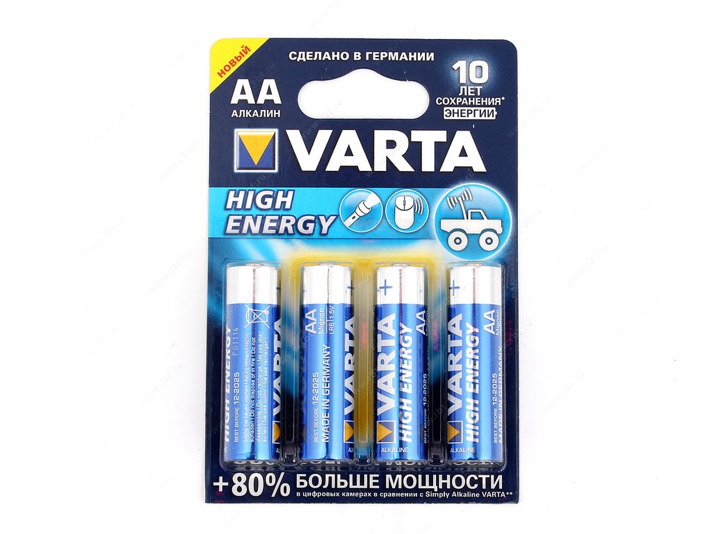 ЭЛ.ПИТАНИЯ VARTA LR 06 HIGH ENERGY